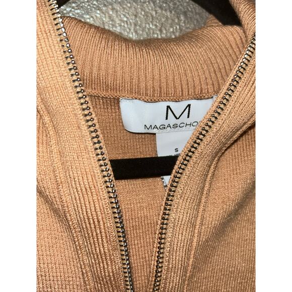M Magaschoni Tan Zip Cardigan Sz S – Soft, Chic & Effortlessly Stylish! Casual - Picture 9 of 11